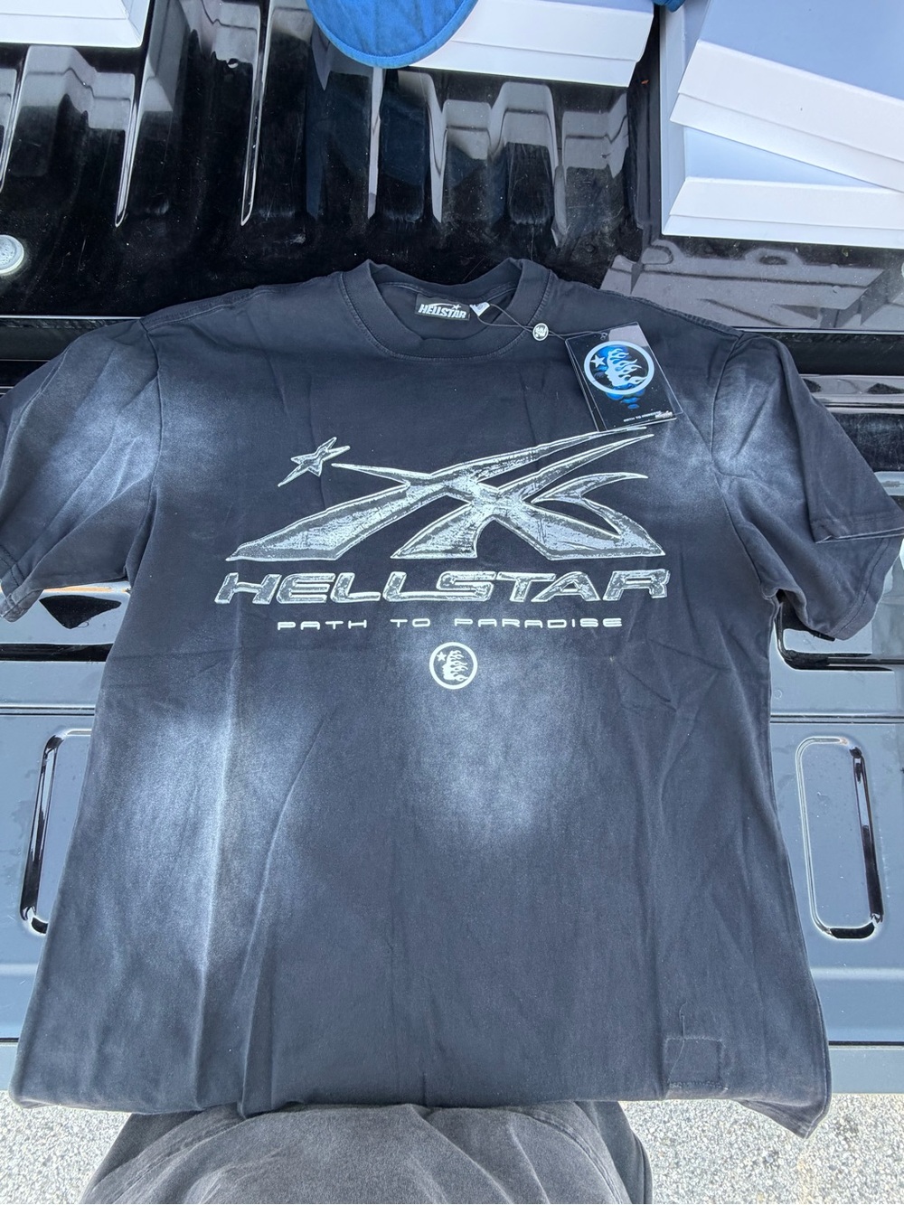 Hellstar Men's Black Logo Short Sleeve Tee